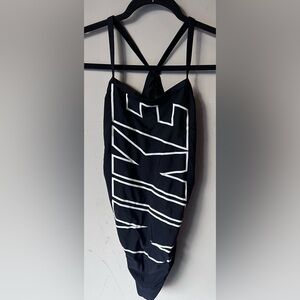Nike One Piece‎ Logo Cut Put Swimsuit Spell out Women’s size 10/36
